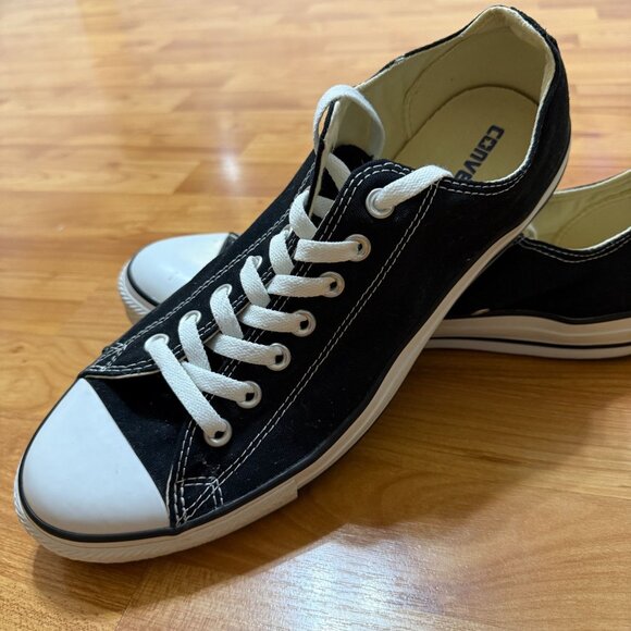 Converse Other - Converse All Star Unisex Black White Sanitized Canvas Sneakers Mens 11 Womens 13
